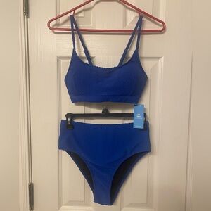 CUPSHE swimsuit - blue, new with tags. Size small.